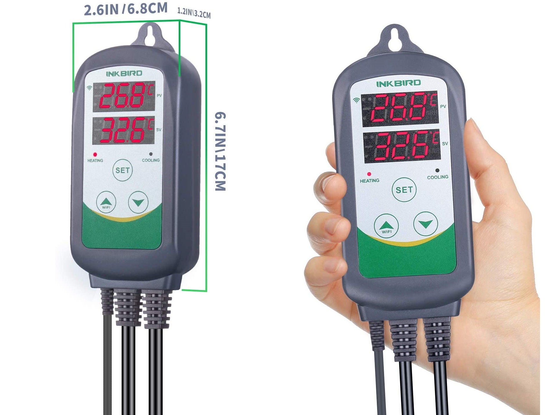 Inkbird ITC-308 Digitaler Temperaturregler / Thermostat mit Fühler –