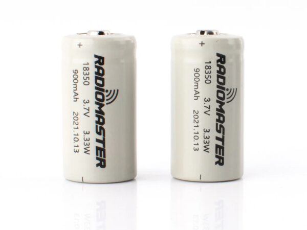 RadioMaster Akku Li-ion 18350 - 3.7V 900mAh - 2 Stück – Bild 2