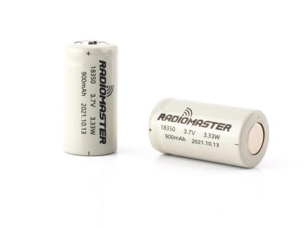 RadioMaster Akku Li-ion 18350 - 3.7V 900mAh - 2 Stück – Bild 3