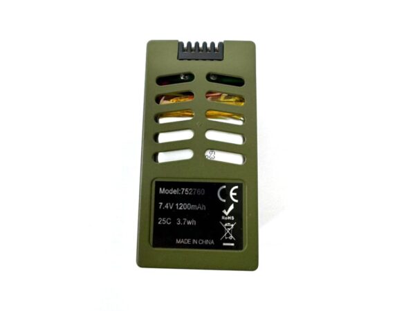 Akku LiPo 2S - 7.4V 1200mAh zu Scale Helicopter Bell UH-1 Huey – Bild 2